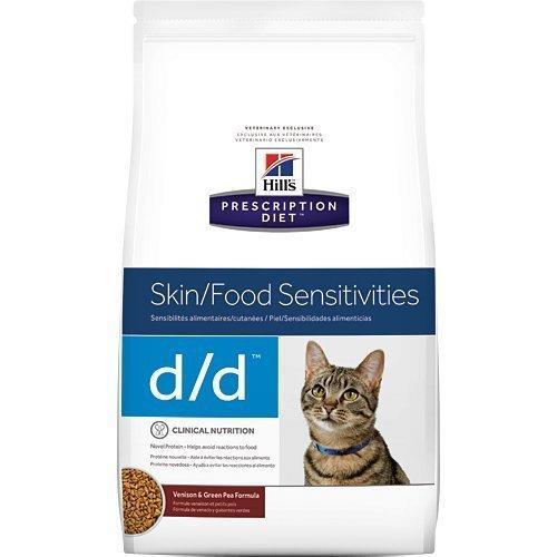 忠愛動物醫院,希爾斯Hill's 《貓用d/d》鴨肉與豌豆3.5LB處方食品 - 皮膚敏感