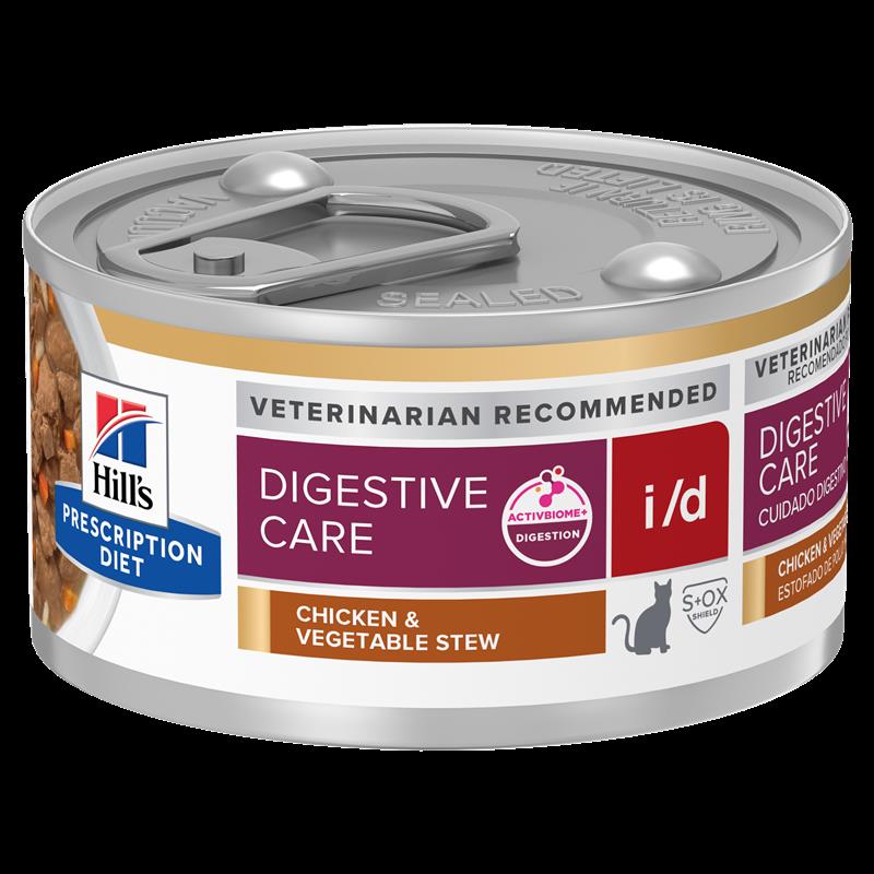 忠愛動物醫院,希爾斯Hill's貓用腸位處方 i/d 雞肉燉蔬菜罐頭 82g