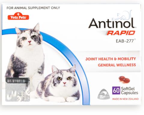 忠愛動物醫院,安適得 貓版 犬貓用60顆裝 保健關節/皮膚/心血管/腸道支持/神經認知機能