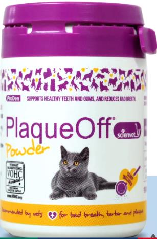 ProDen博樂丹 PlaqueOff® 【貓用】潔牙粉 20克/罐 賽恩威特 瑞典,忠愛動物醫院